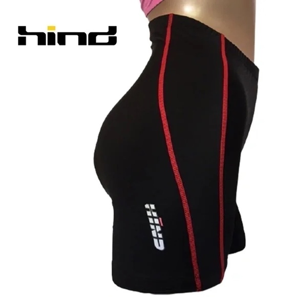 Hind Biking Cycling Shorts Chamois Padded with Spandex Excellent Condition - Picture 1 of 11